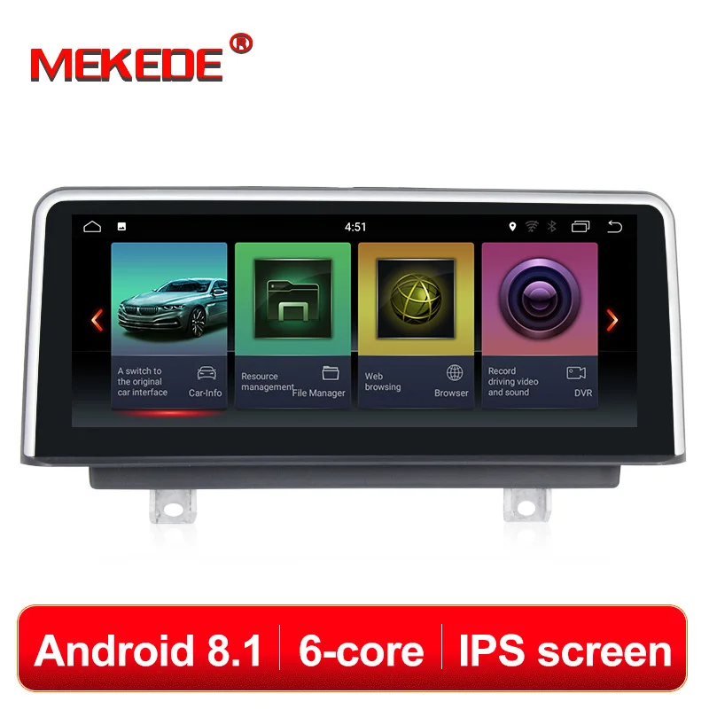 

MEKEDE 6 Core Android 8.1 Car GPS navigation player For BMW 1 series F20/F21 3 SeriesF30/F31/F34 4 Series F32/F33/F36 NBT system