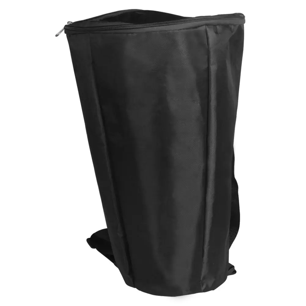 FGGS Djembe барабанный чехол для переноски, мягкая сумка с молнией, усиленные плечевые ремни для 8 дюймов, Африканский барабан, ударные - Цвет: Black