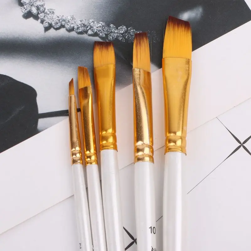 5pcs Professional Painting Brushes Set Acrylic Oil Watercolor Paint Brush Drawing Tool Art Supplies Nov-26A