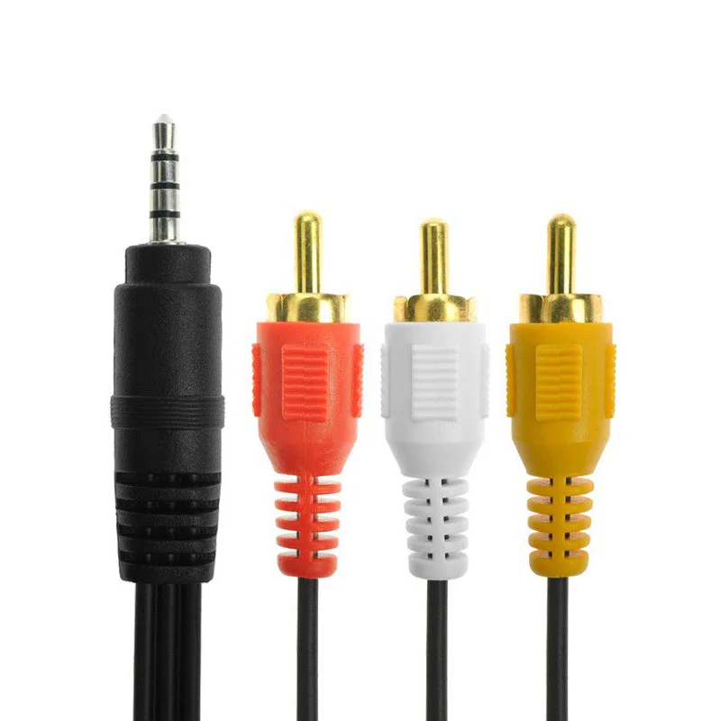 Высокое качество 1,5 метров AV Able 3,5 мм аудио Able Ane Three Lotus Line 3RCA аудио и видео кабель 3,5 Хроматическая аберрация провода