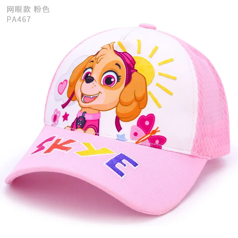 New Paw Patrol Hat Headdress Breathable Block The Sun Cool Summer Baseball Cap 3-10 Year Old Patrulla Canina Action Figures Gift