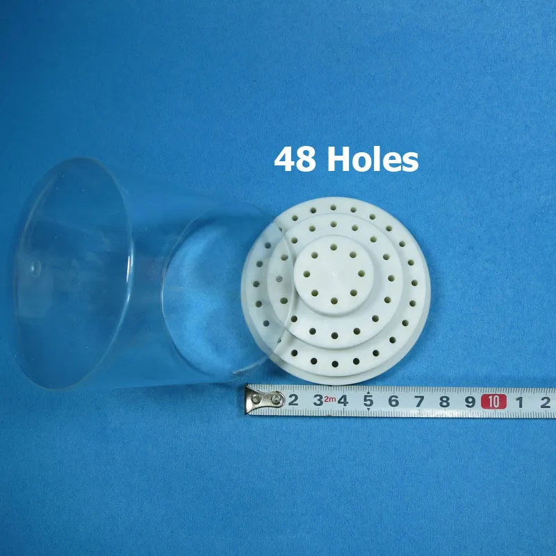 

Dental Lab Instrument 48 Holes (Round) Holes Plastic Bur Holder Burs Block Case Box For Diamond Bur Holder