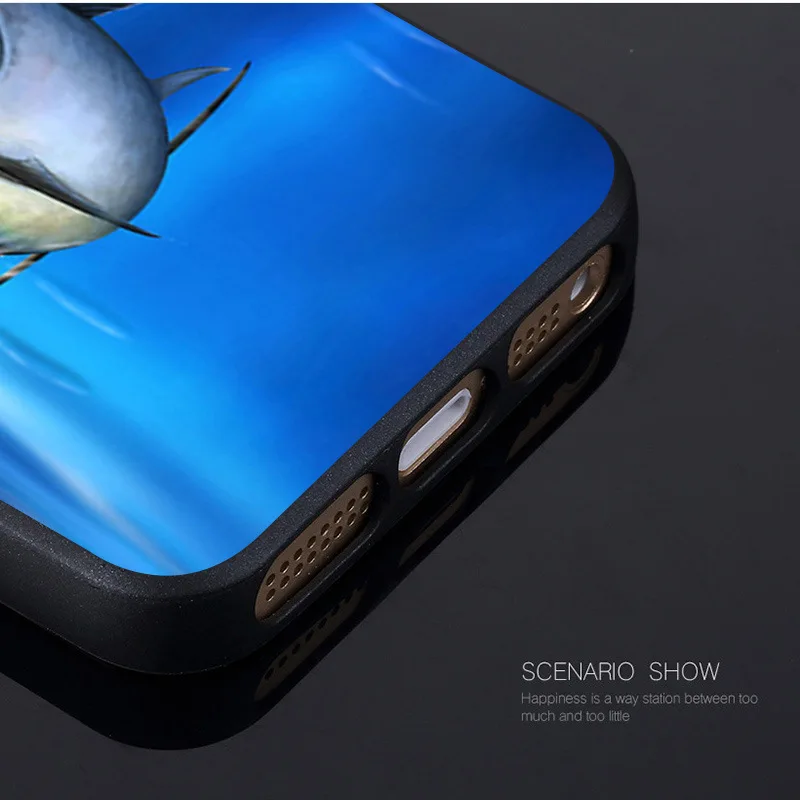 Силиконовый мягкий чехол из ТПУ для телефона iPhone 5s 6 6s 7 8 8plus x xr 11pro max с рисунком