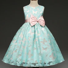 В году, новое летнее детское платье с бабочками и цветами для девочек вечернее платье для выпускного вечера, платье принцессы для дня рождения