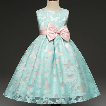

2018 new summer Butterfly Kids Girl Wedding Flower Girls Dress Princess Party Pageant Formal Dress Prom Baby Girl Birthday Dress