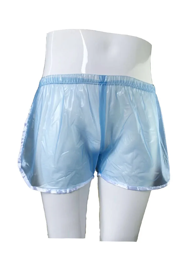 Haian спортивные пластиковые брюки цвета прозрачный синий. P018-6