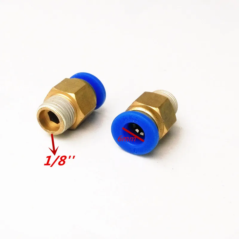 

20pcs/lot 6mm Tube 1/8'' Thread Pneumatic Fitting Quick Joint Connector PC6-1