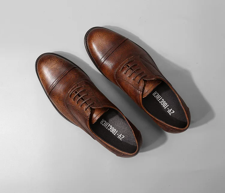 Роскошные мужские туфли-оксфорды в британском стиле; туфли в стиле ретро; цвет коричневый, кофейный, черный; туфли из натуральной кожи на плоской подошве с острым носком; модельные свадебные туфли-оксфорды