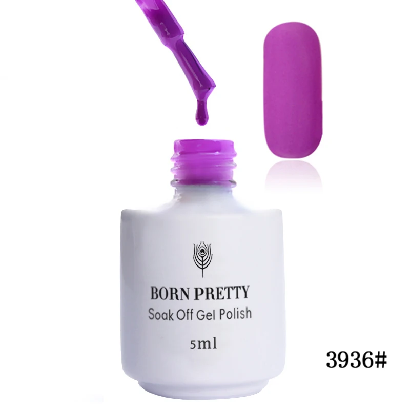 1 бутылка 5 мл BORN PRETTY Soak Off лак для ногтей УФ-гель Фиолетовый Серия гель для ногтей матовый Хамелеон Фиолетовый Гель-лак для нейл-арта