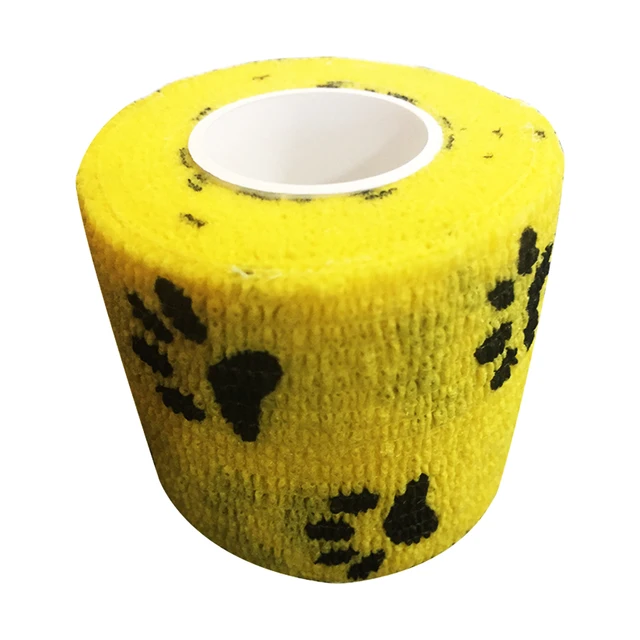Pet Dog Cat Animal Vet Wound Bandage Tape Elastic Self adhesive Wrap