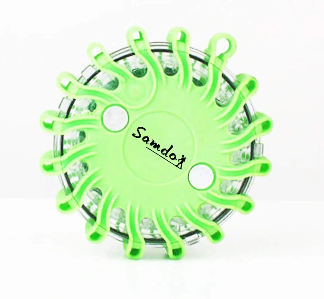 

SAMDO Rechargeable Car Safety Kits 16 LED Beacon Magnetic Emergency Strobe Flashing Warning LED (USB,Wall,Car Charger)