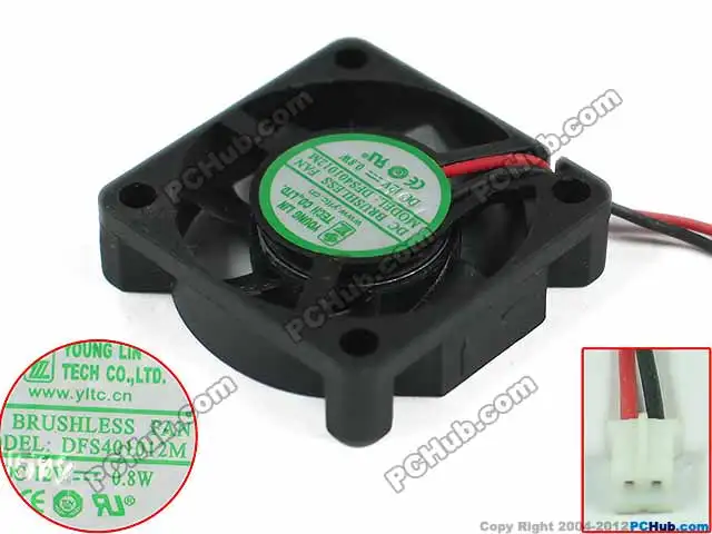 

Young Lin DFS401012M Server Cooling Fan DC 12V 0.8W 40x40x10mm 2-Wire