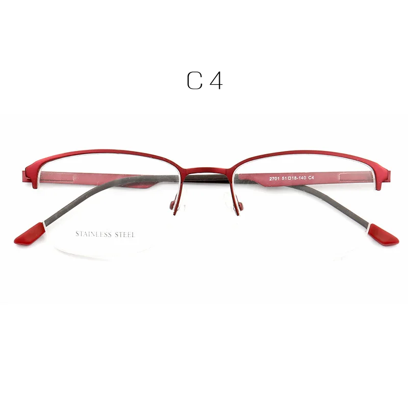 MUZZ сплав Безвинтовые очки Frame Для мужчин Сверхлегкий высокое качество рецепту очки ретро квадратный половину кадра оптические очки