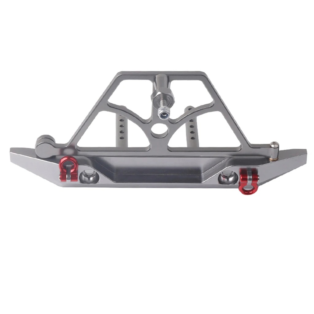 

1:10 Scale Metal Rear Bumper with Tire Rack & Winch Shackles for Axial SCX10 RC Crawler Truck