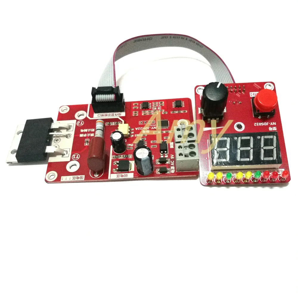 

Double pulse encoder spot welding current time control panel counting with voltage compensation digital display 100A
