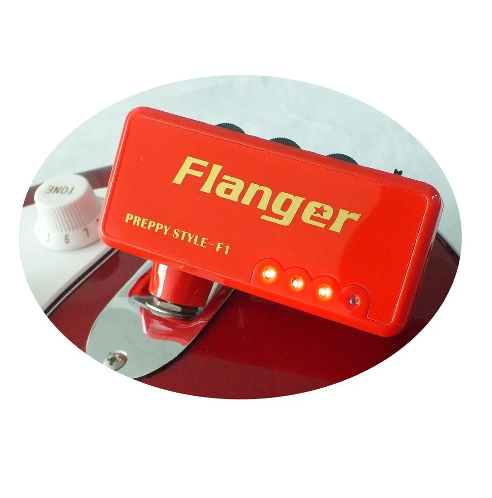 Flanger F1 Синий Красный Миниатюрный портативный усилитель для гитары гитарные эффекты