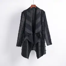 Для мужчин модные BIGBANG DJ костюм стилист средний и длинный Тренч плащ пальто Верхняя одежда певица костюмы