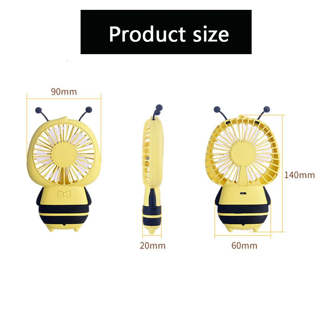Вентилятор USB кулер Настольный мини-вентилятор для охлаждения портативный Настольный Мини Портативный светодиодный USB Перезаряжаемый мультфильм ручной Fan19MAY9