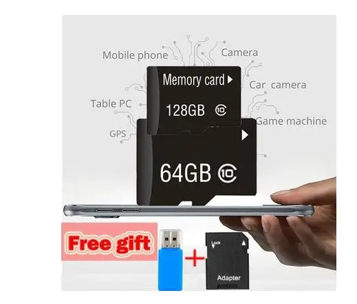 Memory Card 128GB 64GB 32GB micro sd card 16GB 8GB Class10 flash Microsd for Smart phone/Tablet | Компьютеры и офис