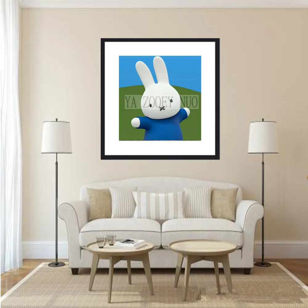 

YA ZOOEY NUO 5D Full Square Diamond Painting Diamond Mosaic picture of rhinestone Diamond Embroidery Cartoon rabbit decor H1719