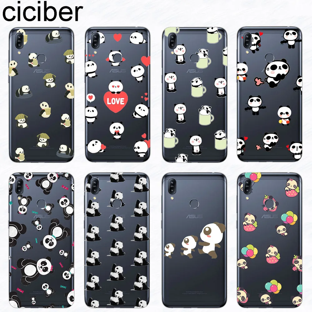 

ciciber Phone Cases for ASUS ZenFone Max Pro M2 ZB631KL ZB633KL Soft TPU for Zenfone 3 Max Live GO ZC520TL ZB501KL Lovely Panda