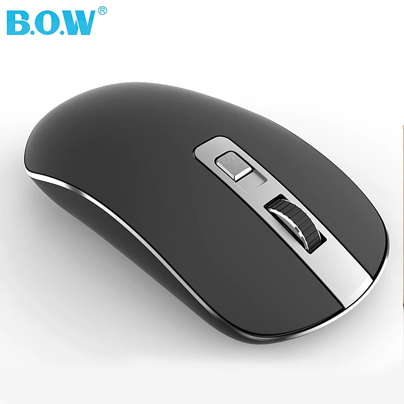 B.O.W 2.4GHz Wireless Mouse(Ergonomic Design) Silent Click Compact
