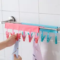 Многофункциональный Путешествия Пластик клип твердые ткани дизайнерские зажимы для Ванная комната ткань вешалка Портативный носки клип