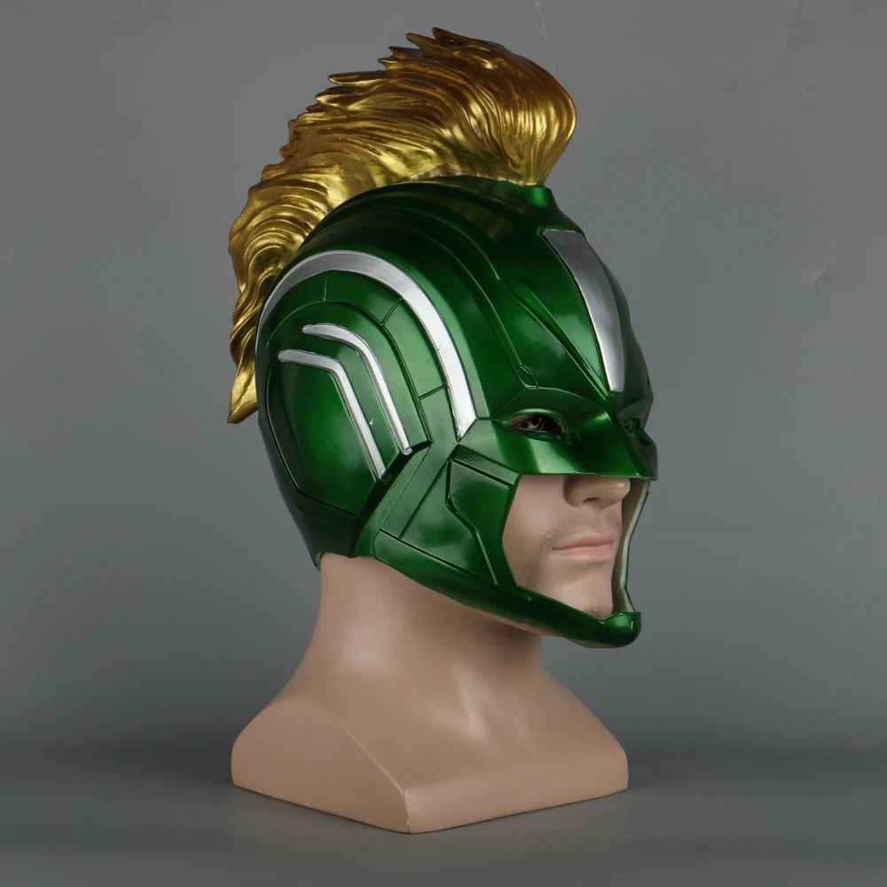 High Quality PVC Helmet Captain Marvel Carol Danvers Superohero Mask Women Cosplay Helmet Costume Halloween Party Prop (8)