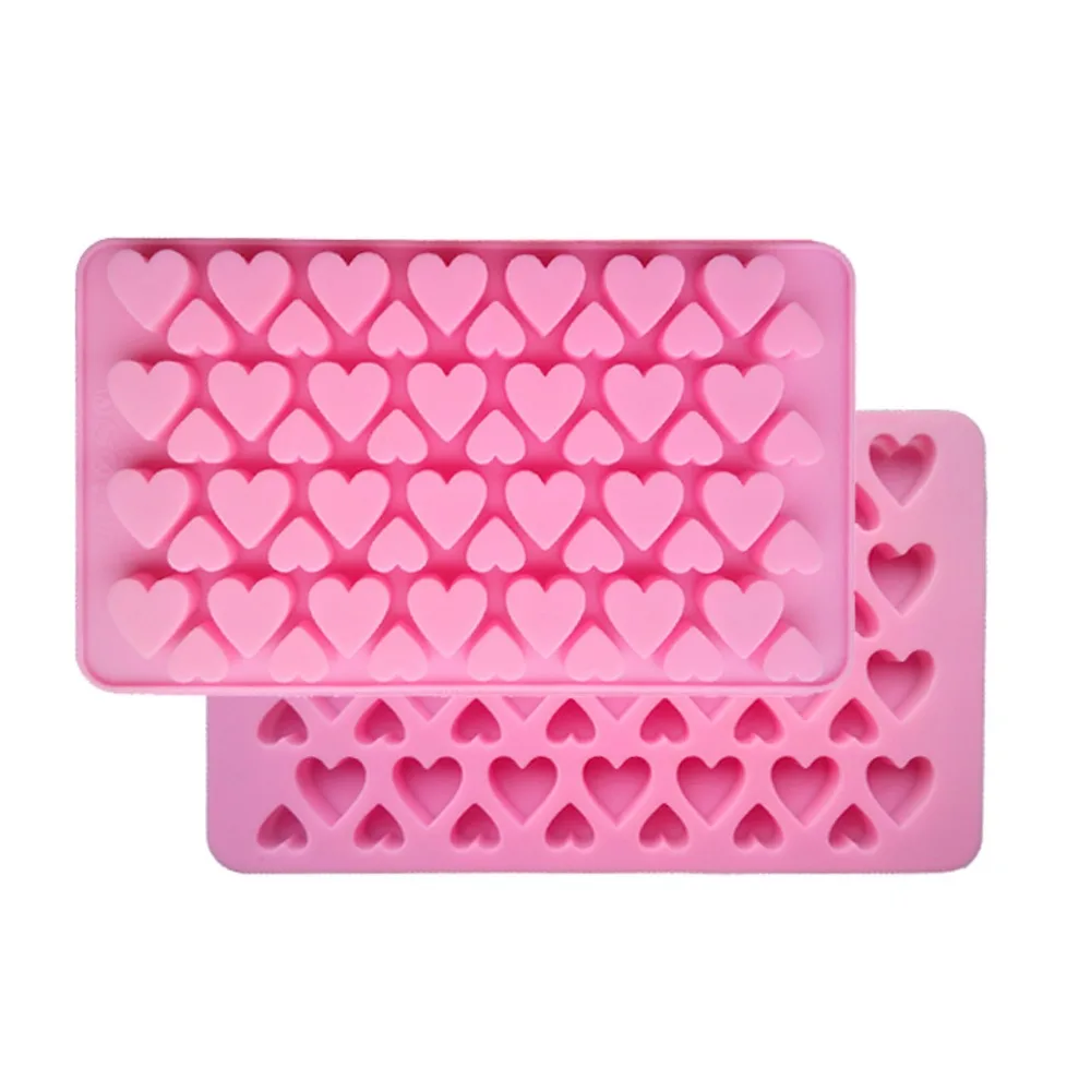 

56 mini Heart silicone mold DIY silicone hand-baked Cake Decorating tools 3059