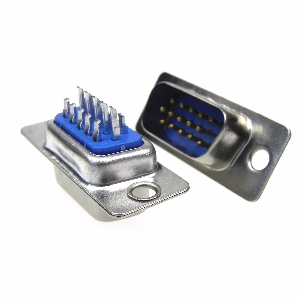 DB15-15pin male cable wire soldering type socket connector 1