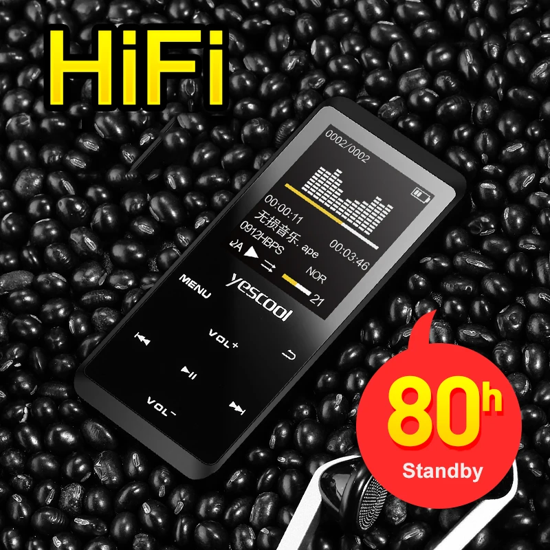 Да круто X10 Спорт Металл Сенсорный экран MP3 плеер стерео бас HD цифровой голосовой