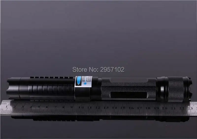 Queima de Fósforo Alta Potência Militar 500 w Ponteiro Laser Azul Lanterna Luz Vela Aceso Cigarro Wicked Lazer Tocha 450nm 500000m 18 Esporte e Lazer