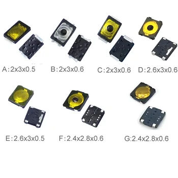 

100pcs/lot 2*3 mm Mini Tactile Push Button Tact Switches 2x3 mm for Camera iphone cell phone