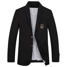 Повседневный Блейзер, masculino, приталенный, с вышивкой, модный мужской пиджак, пальто, деловой, костюм, пиджак, IN3188