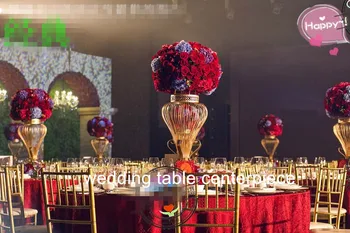 

Wholesale Party festival gold iron flower stand for weddings