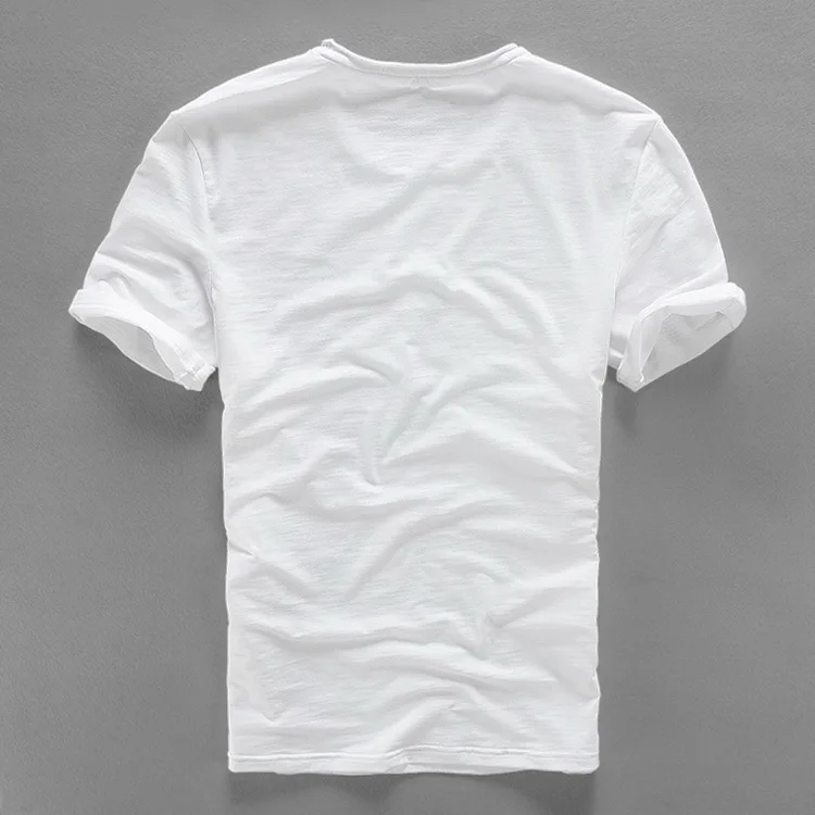 Летняя белая мужская футболка с круглым вырезом, Льняная мужская футболка с вышитой птицей, Повседневная брендовая мужская футболка, хлопковые модные футболки camisa