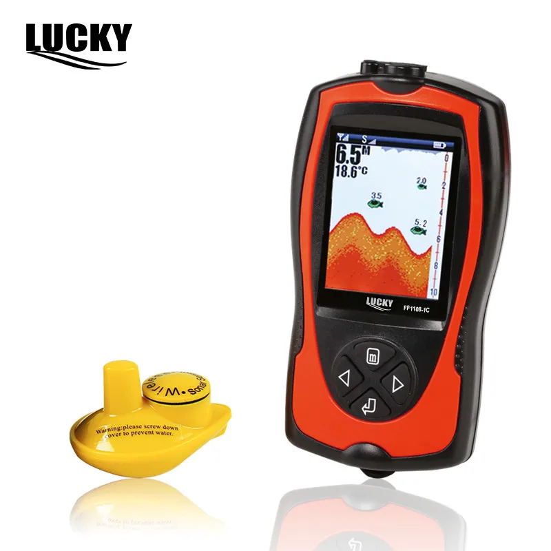 

Wireless Sonar Fish Finder Transducer ICE / Ocean / Boat Fishing finder Alarm Fish Finder 45m Deepth Gift for Father Son Dad