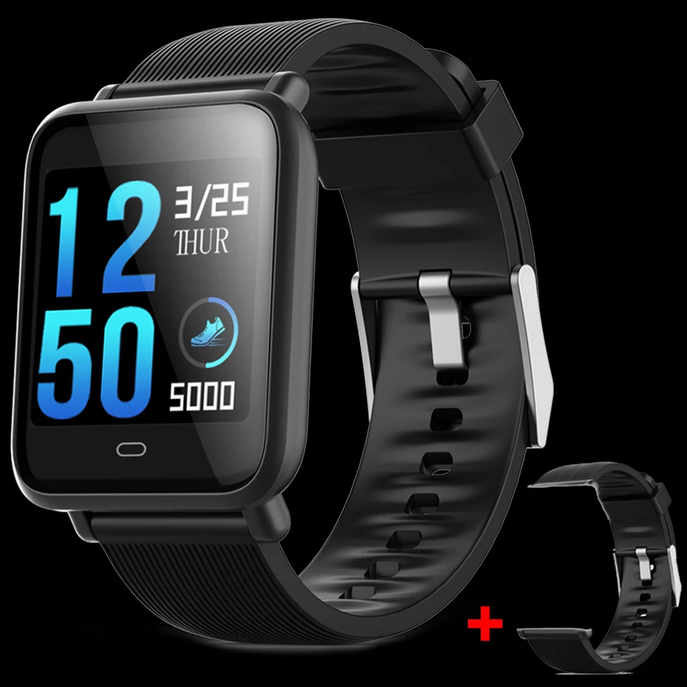 

OGEDA Q9 Blood Pressure Heart Rate Monitor Smart Watch IP67 Waterproof Sport Fitness Tracker Watch Men Women Smart watch reloj