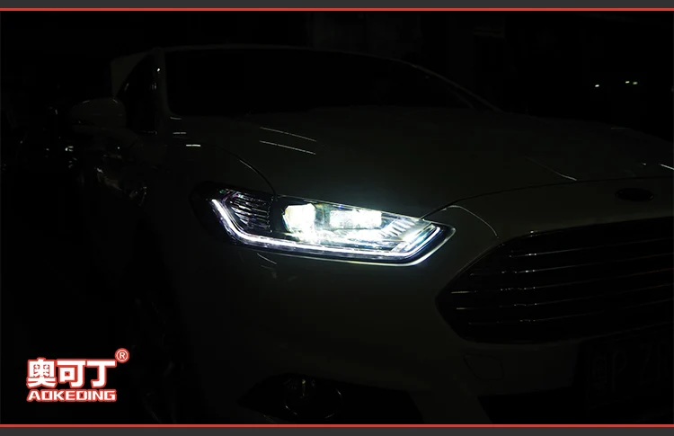 АКД Тюнинг автомобилей Фара для Ford Mondeo 2013-2016 фары светодиодный DRL ходовые огни Биксеноновая луча туман огни глаза ангела авто