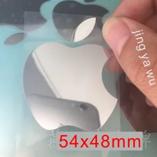 

54x48mm SkinAT MacBook Air Sticker Apple DIY Notebook Metal Logo MacPro Computer Metal Sticker Free Shipping