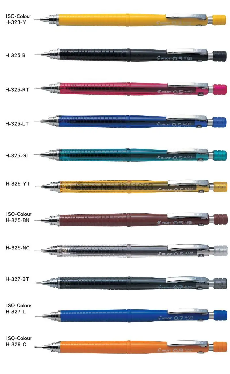 

One Piece Mechanical Pencil 0.3/0.5/0.70.9 MM Japan office&school stationery Pilot H323/H-325/H327/H329