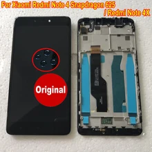 Датчик для Xiaomi Redmi Note 4X Note 4 глобальная версия 2.5D ЖК-дисплей кодирующий преобразователь сенсорного экрана в сборе с рамкой