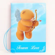 Forever Friends медведь милый мультфильм Обложка для паспорта для посадки за границу
