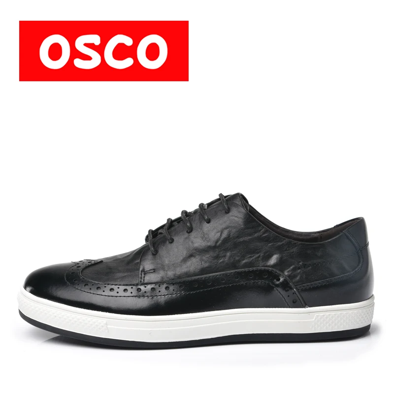 

OSCO Factory direct ALL SEASON New Men Shoes Fashion Men Casual leather men Shoes Oxfords men shoes#S3636