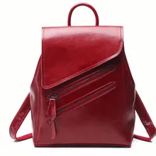 Женский модный уличный рюкзак из натуральной кожи, школьная сумка