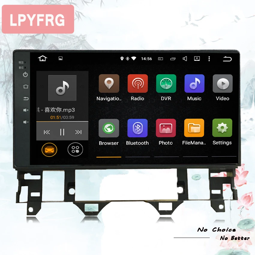Best 2 Din 10.1" Android 8.1 AutoRadio Car DVD Stereo Player for MAZDA6 MAZDA 6 2003-08 Tape Recorder Bluetooth GPS 3/4G Audio Video 2