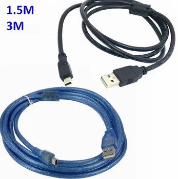 

300PCS 3M 10FT USB2.0 A Male to 5 Pin Mini USB Data Sync Charging charger Cable For GPS MP4 Player Digital Camera phone ps4 ps3