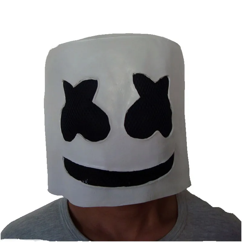Marshmello DJ Косплей Маска для хеллоуина и карнавала вечерние Фестиваль Аксессуары