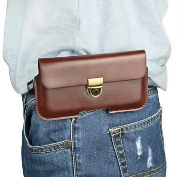 

Slim Outdoor Sports Leather Waist Belt Pouch Phone Case Cover Bag Holster For Apple iPhone 6S Plus 7plus 8 Plus X 5.5 inch 5.8"