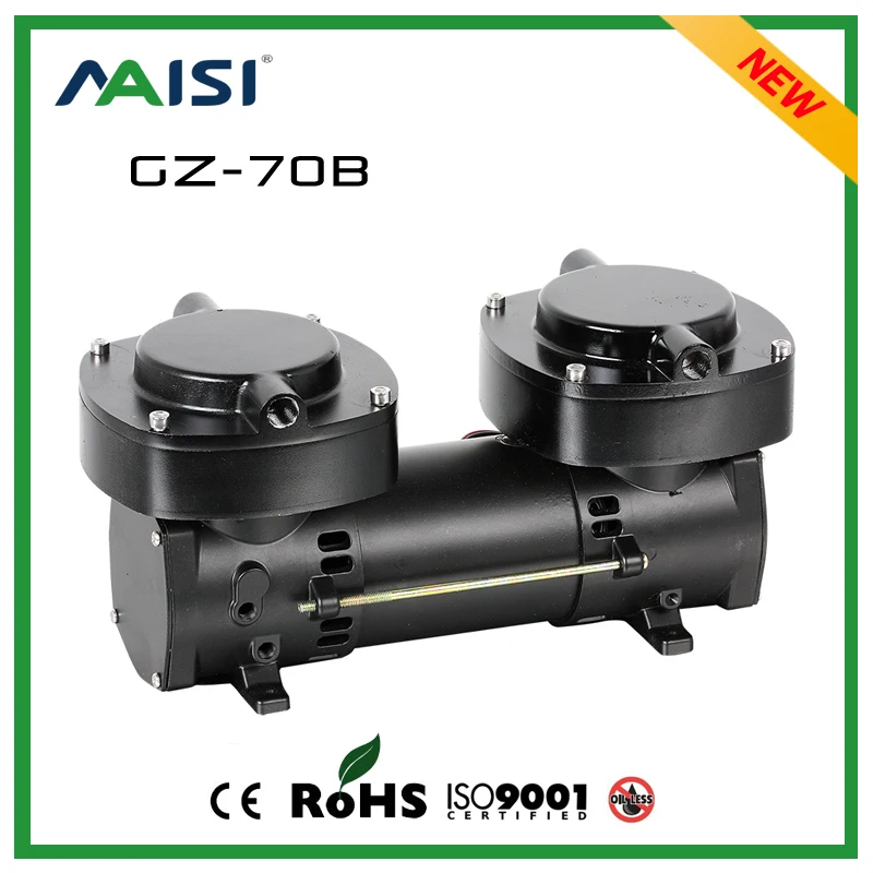 (GZ 70B) DC 12V/24V 136L/MIN 160W безмасляный мембранный вакуумный насос электрические насосы
